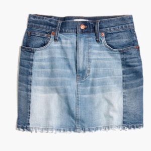 Madewell denim skirt